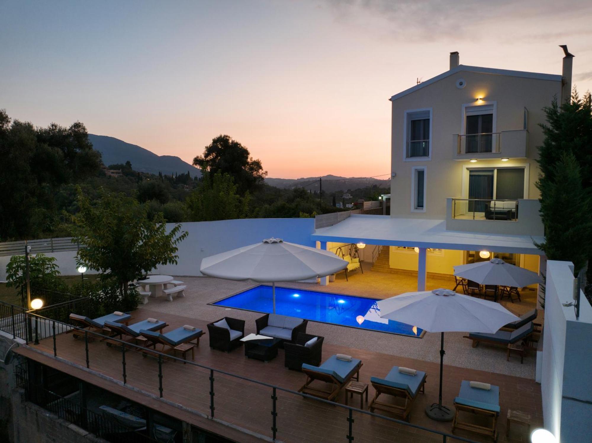 Luxury Villa Alexandros Corfu 帕拉马 外观 照片